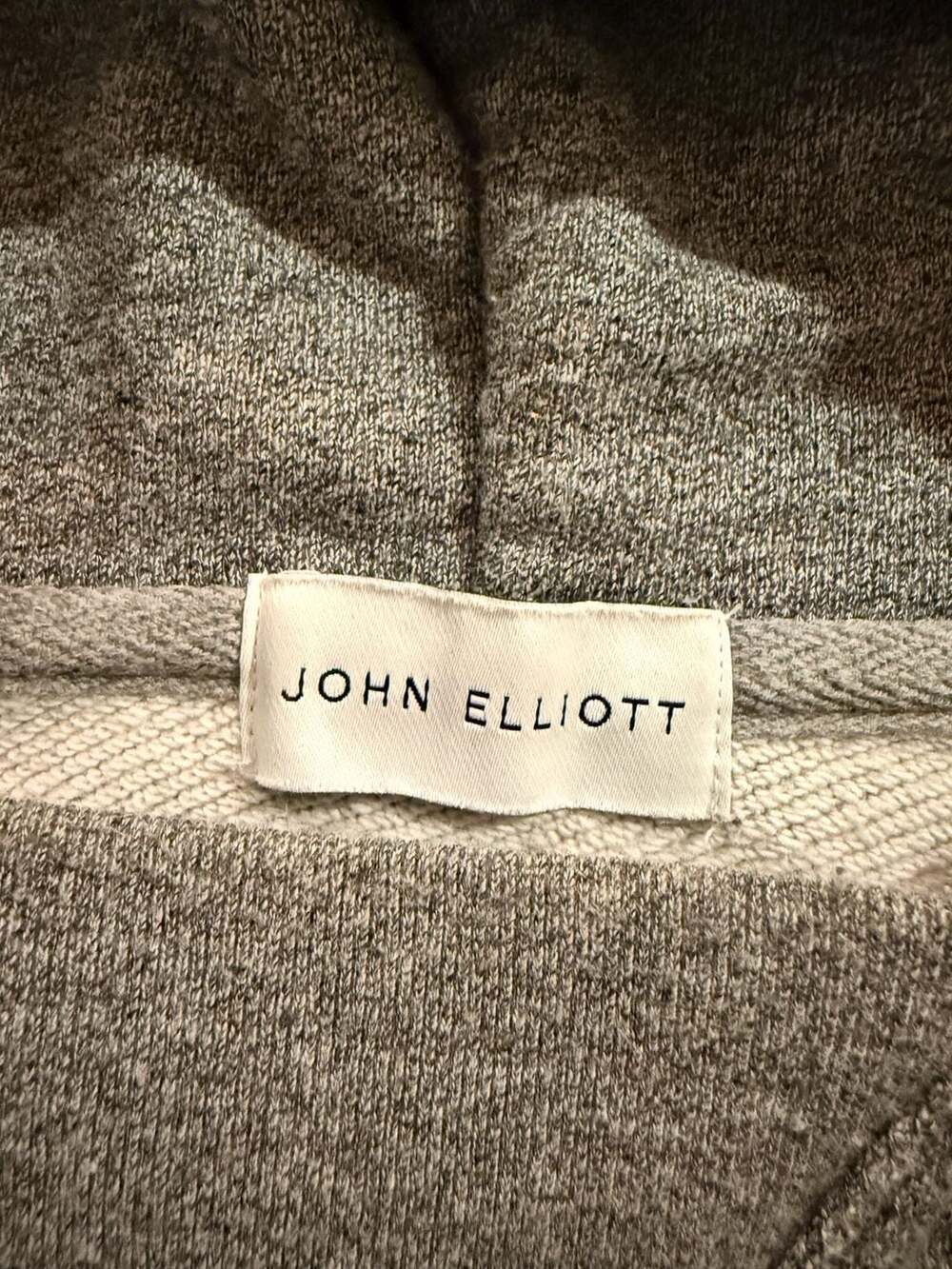John Elliott Grey Pullover Hoodie View 3